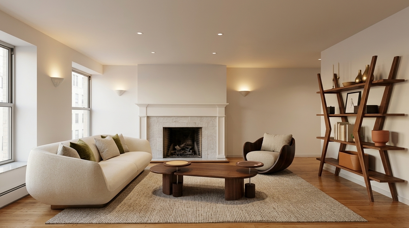 Finished room design combining the furniture and decor references